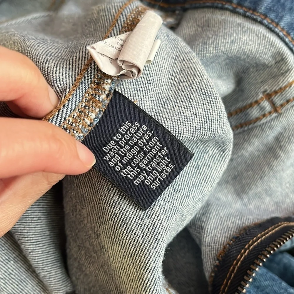“J.Crew: A-Line Jean Skirt size 0”